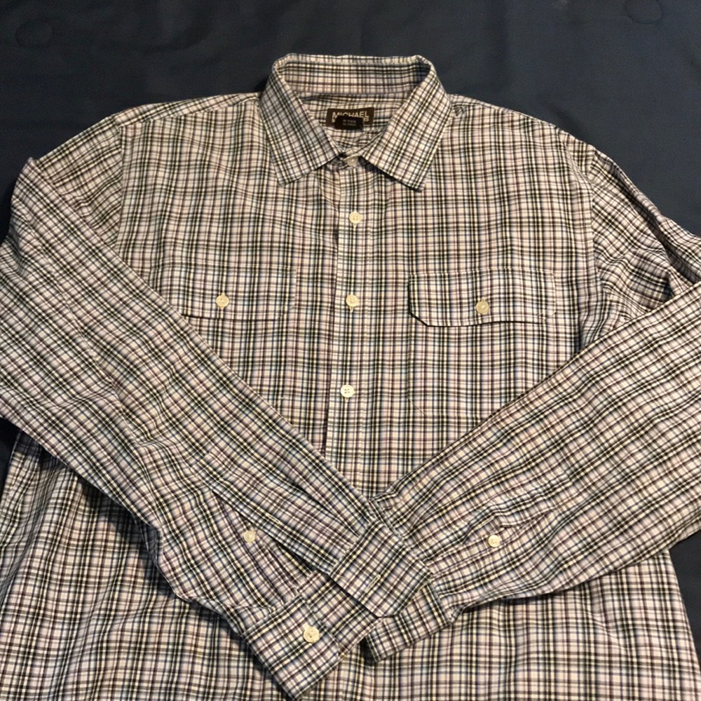 Michael Kors Super Sharp Button Down Xl - image 1